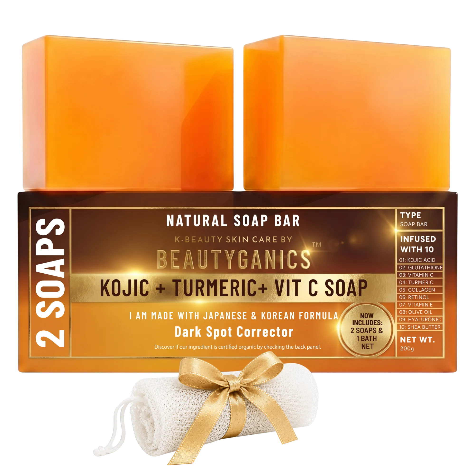 Kojic + Turmeric + Vitamin C Soap — image 1